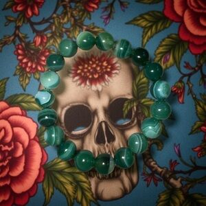 🆕 10mm Beautiful Pink Banded Agate 🩷